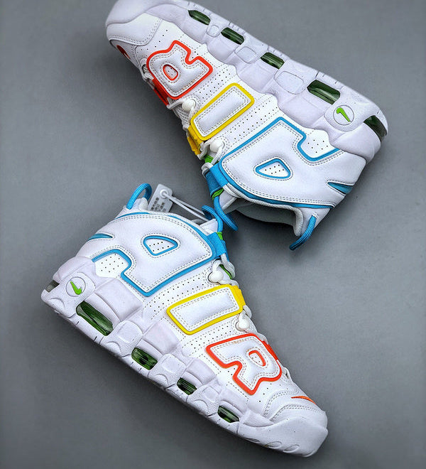 Uptempo White Multi-Color