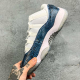 AJ11 Snake Blue