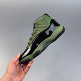 AJ11 Retro High Green and Black