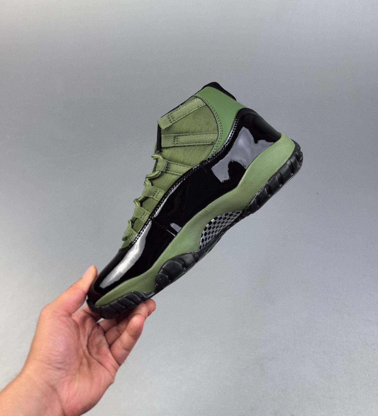 AJ11 Retro High Green and Black