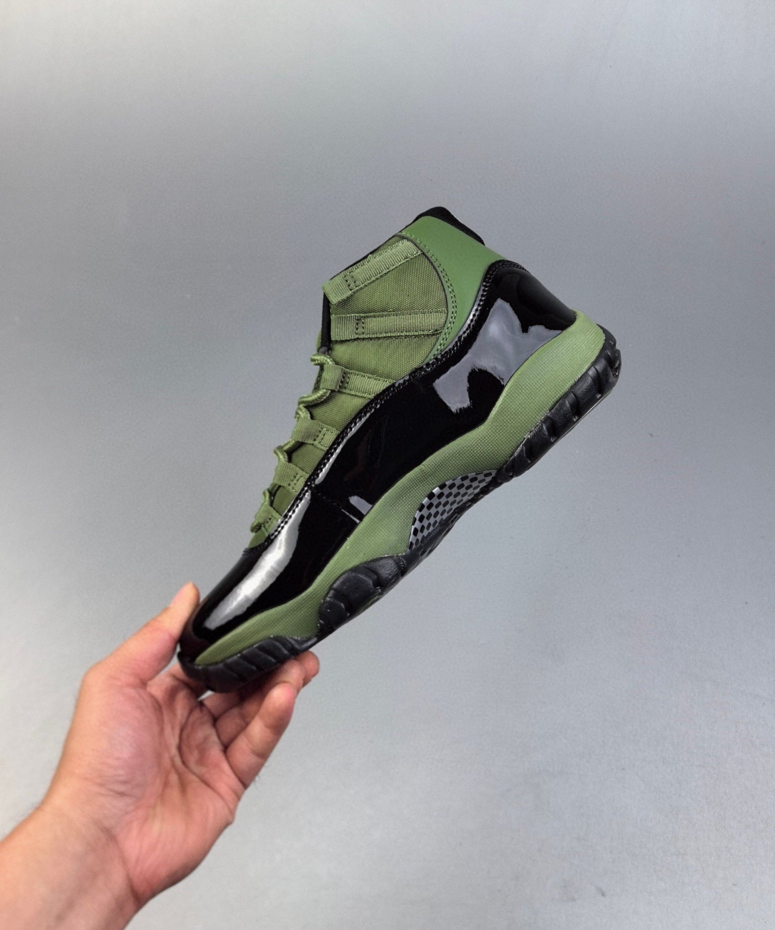AJ11 Retro High Green and Black
