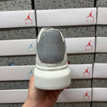 Alexander McQueen Metallic Silver Drip Sneakers