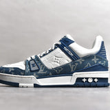 Trainer White and Blue