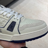 Trainer White and Blue