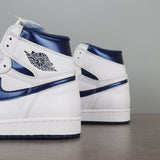 AJ1 High Metallic Navy