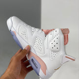 AJ6 Retro Pink Gold Hoops