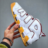 Uptempo White Team Red Gum