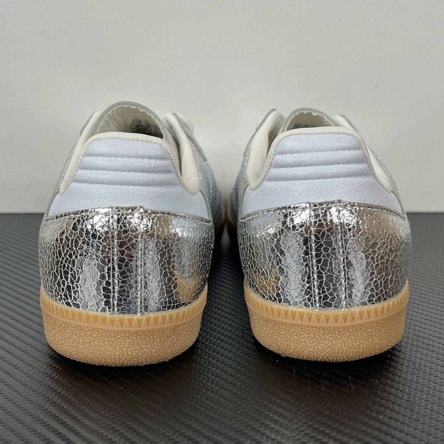 Samba  OG Silver Metallic Cracked Leather