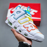 Uptempo White Multi-Color