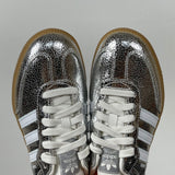 Samba  OG Silver Metallic Cracked Leather