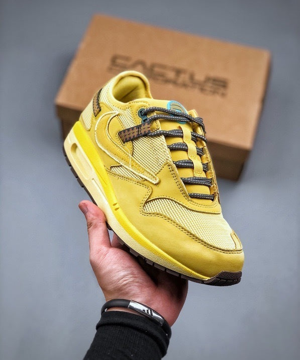 Air Max 1 Travis Scott Cactus Jack Saturn Gold