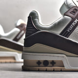 Trainer White and Brown