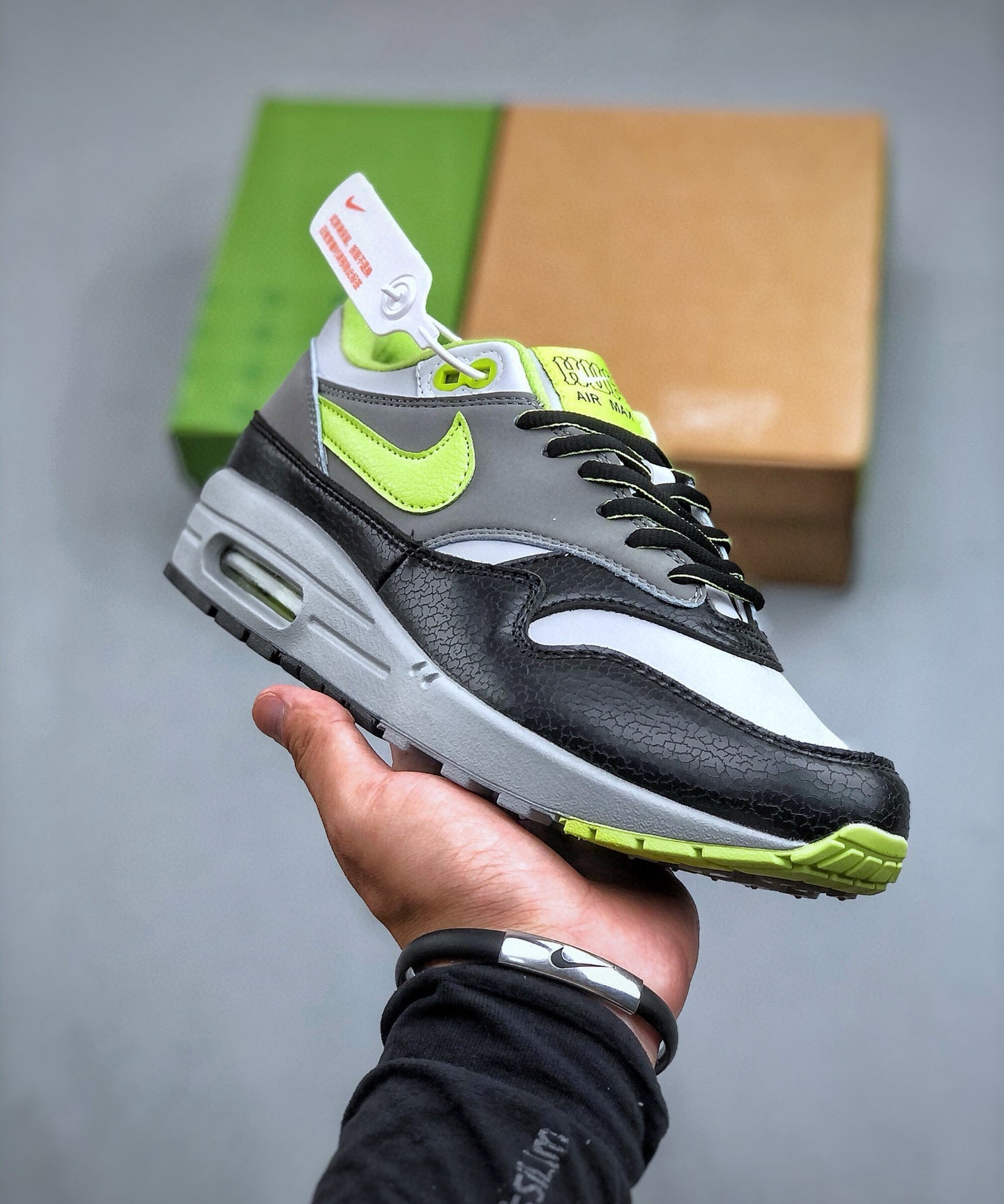 Air Max 1 Verde Pera