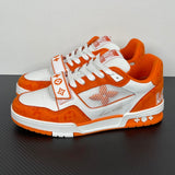 Trainer White and Orange