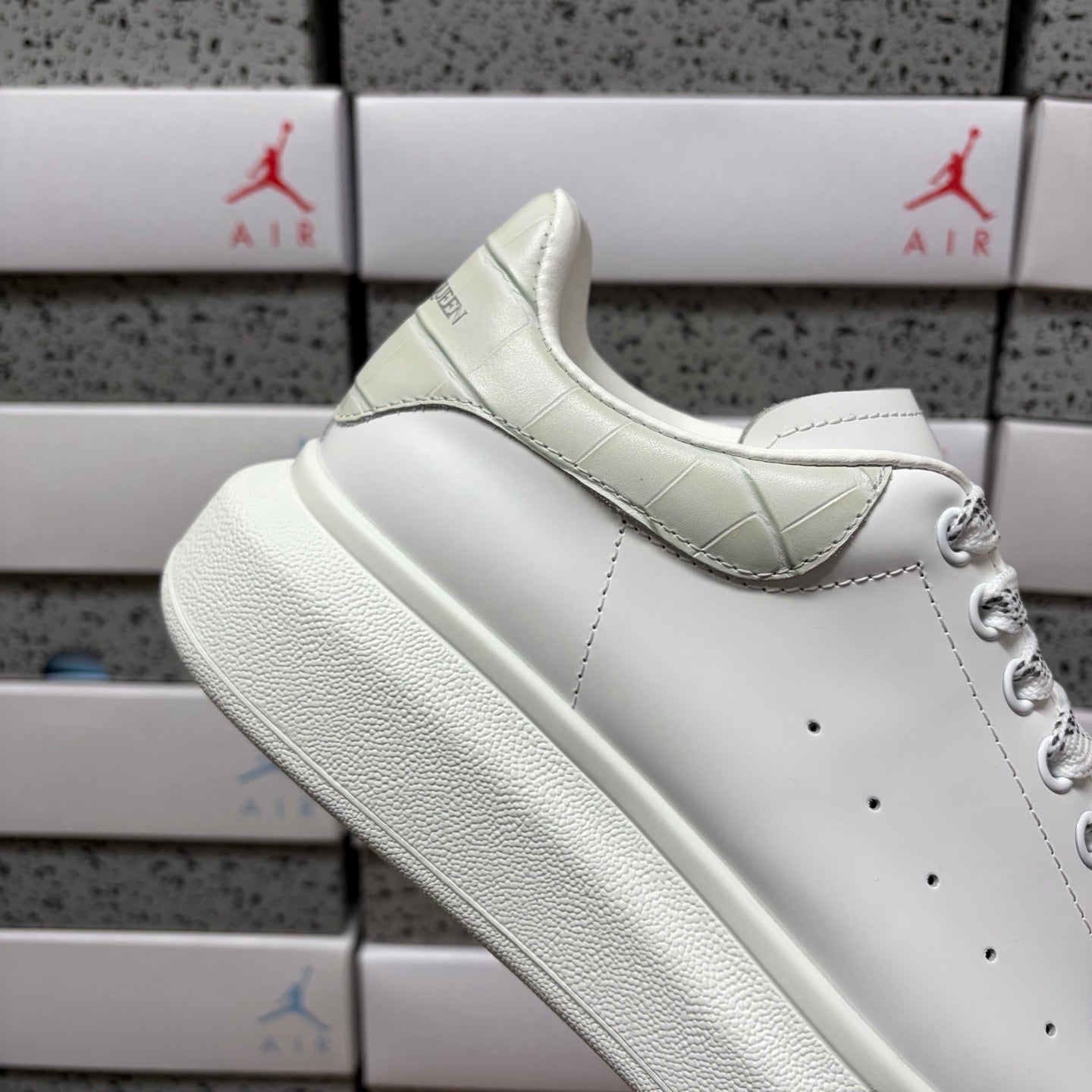 Alexander McQueen Beige Drip Sneakers
