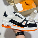 Trainer White and Orange