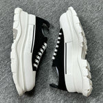 Alexander McQueen Black and White Drip Sneakers