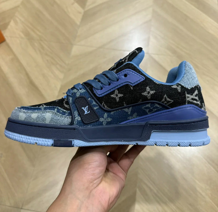 Trainer Denim Black and Blue