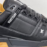 Trainer Black and Brown Sole