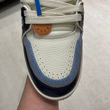 Trainer White and Navy Blue