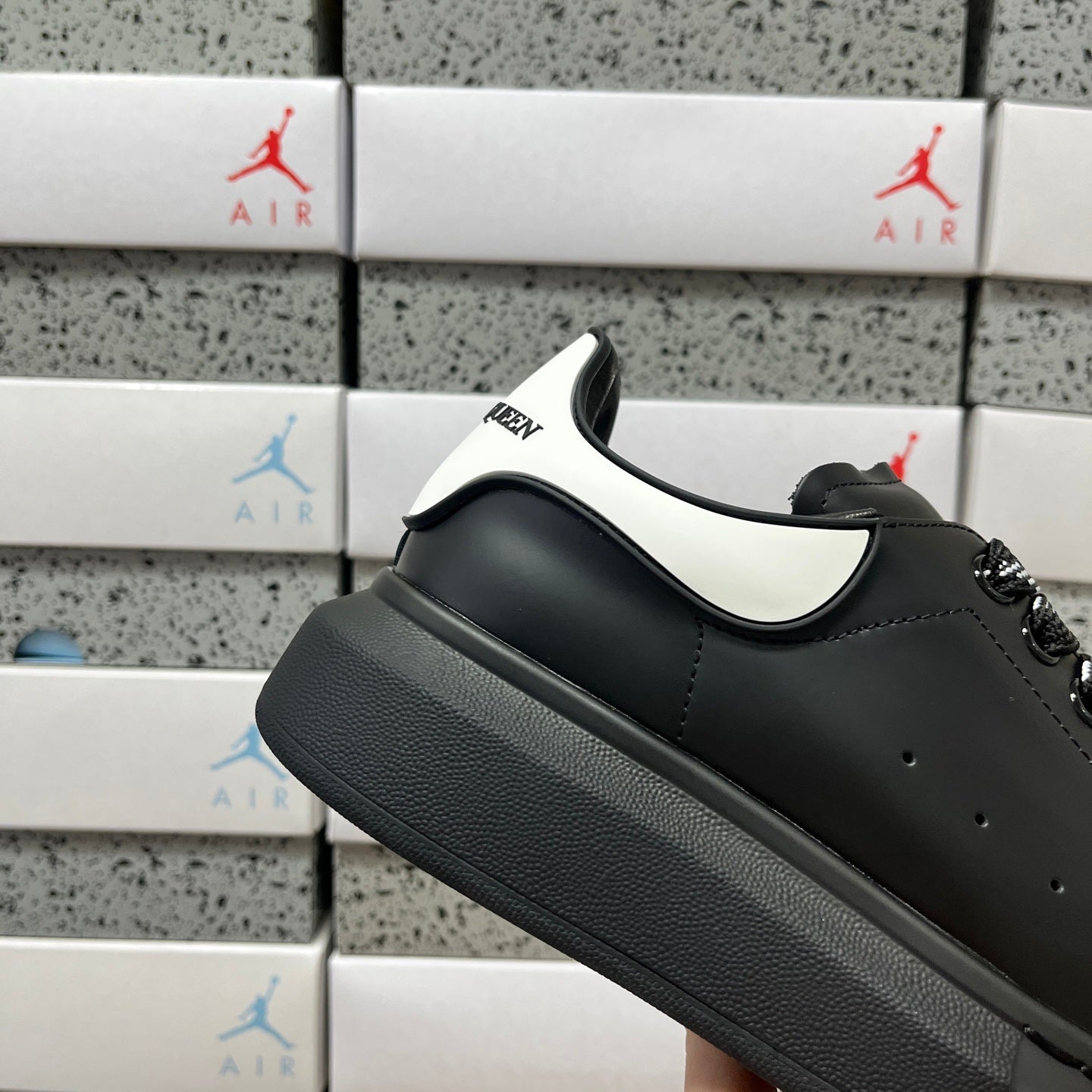 Alexander McQueen Duo Black Drip Sneakers