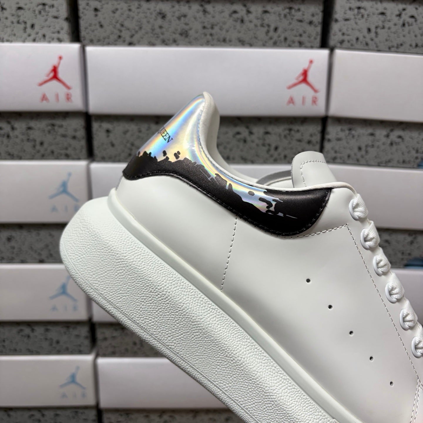 Alexander McQueen Multicolor Tinted Black Drip Sneakers