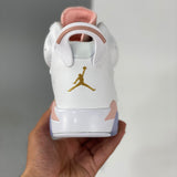 AJ6 Retro Pink Gold Hoops