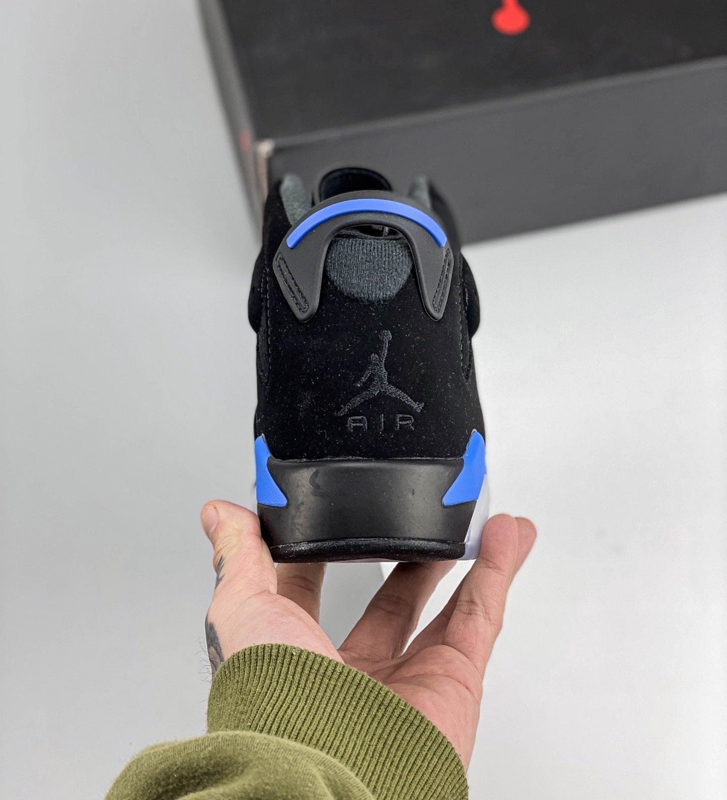 AJ6 Retro Black and Blue