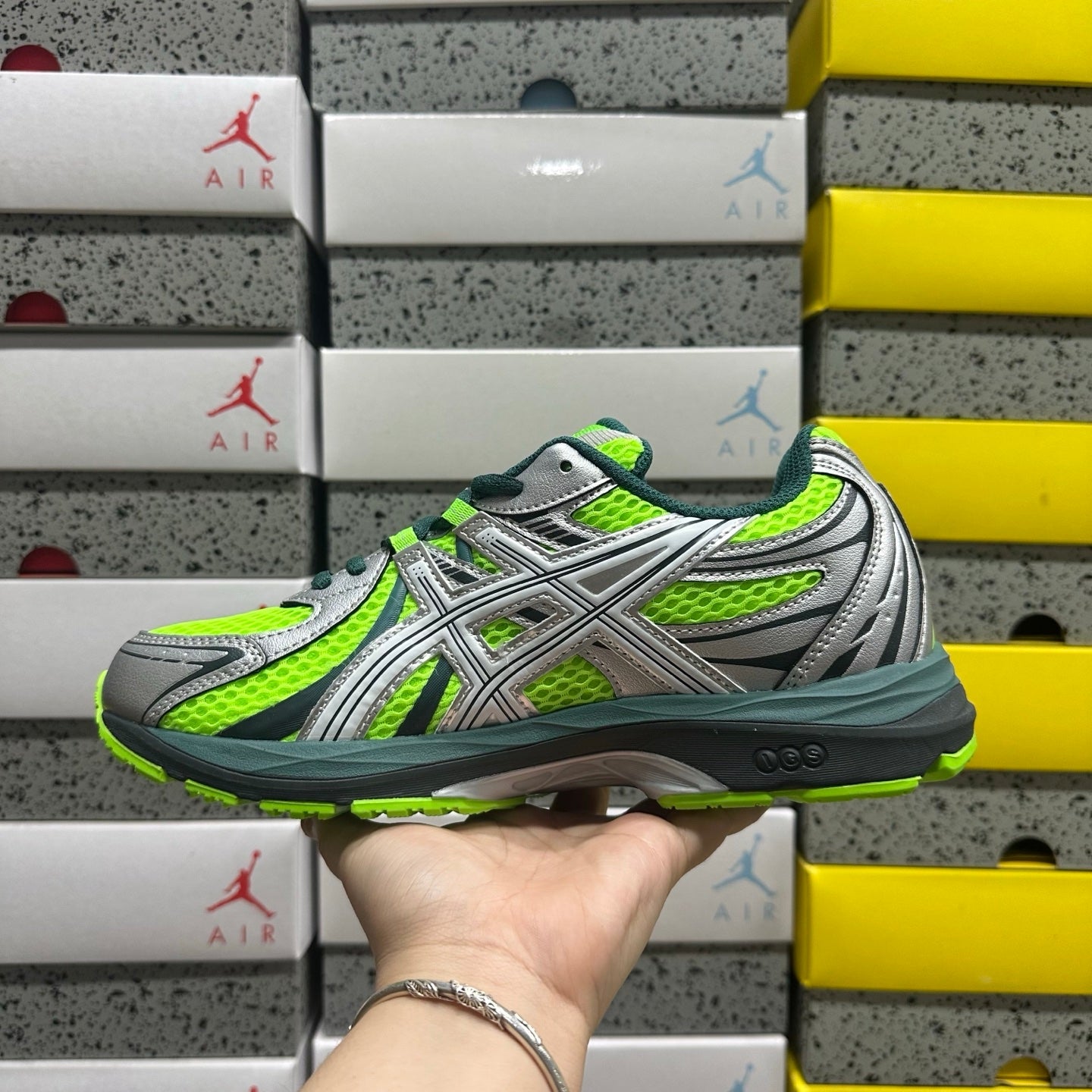 Gel-SEKIRAN Silver/Grass Green