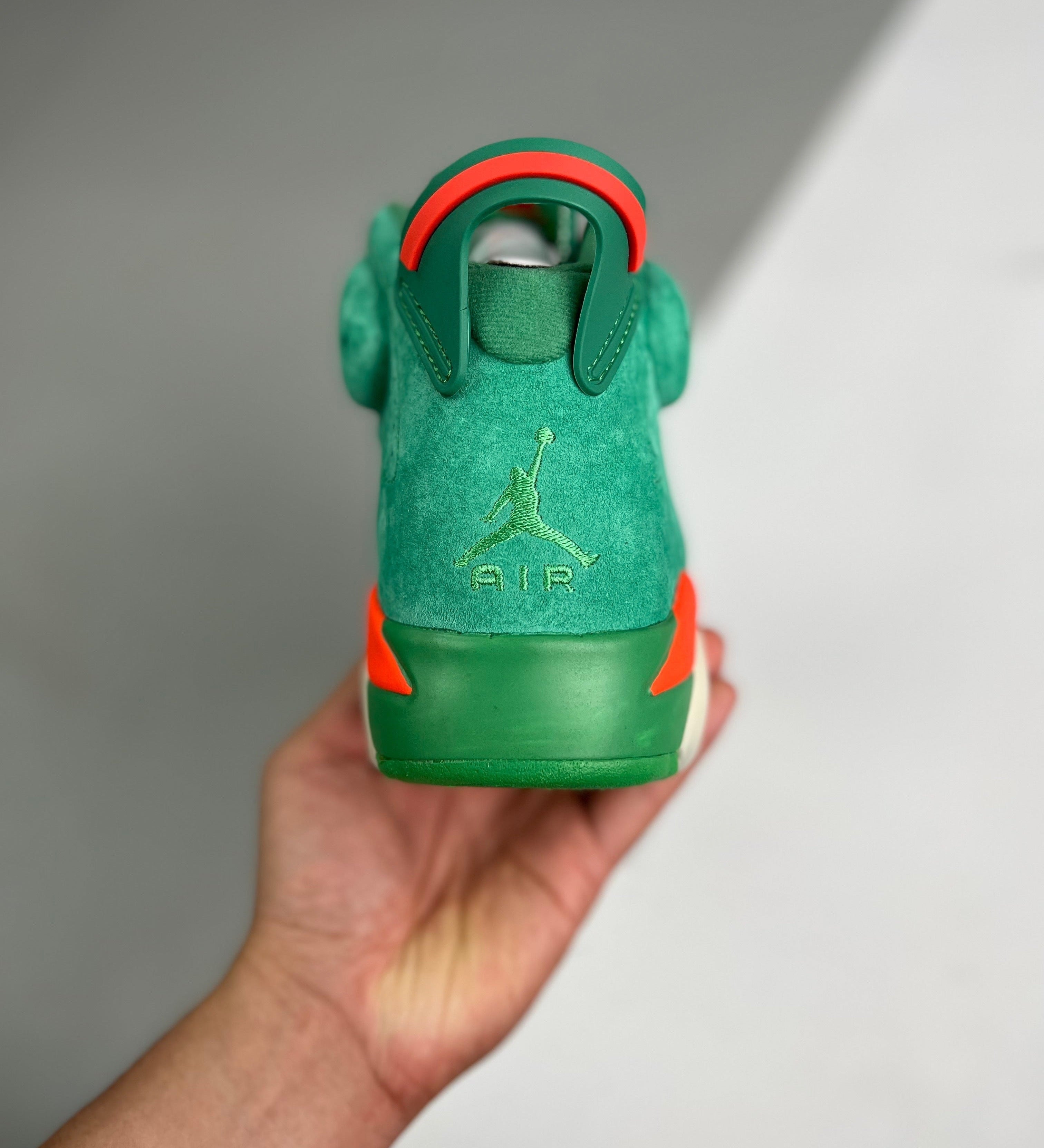 AJ6 Retro NRG Green Suede Gatorade
