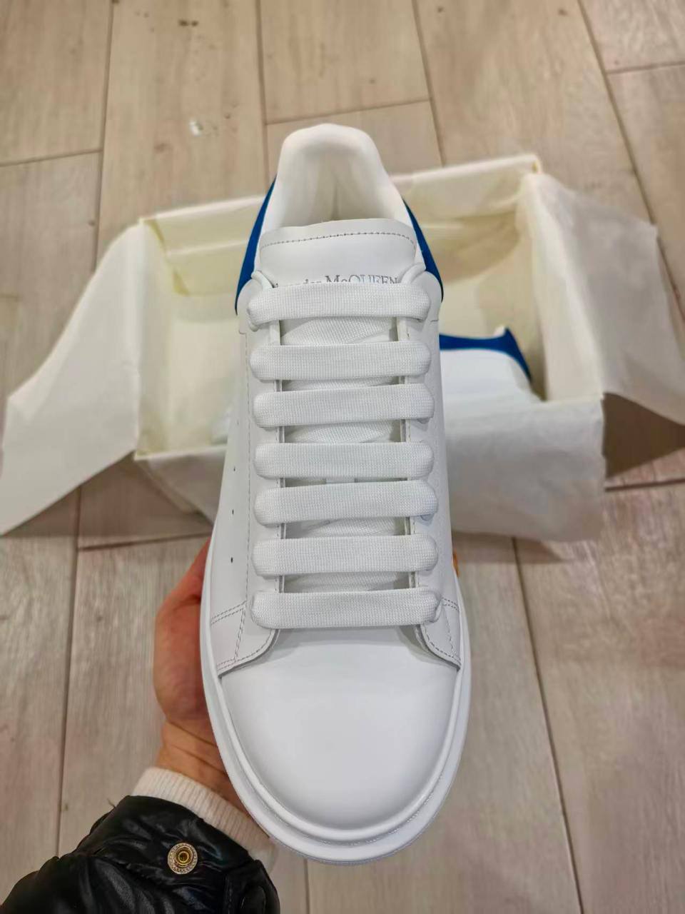 Alexander McQueen Blue Drip Sneakers