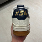 Trainer White and Navy Blue