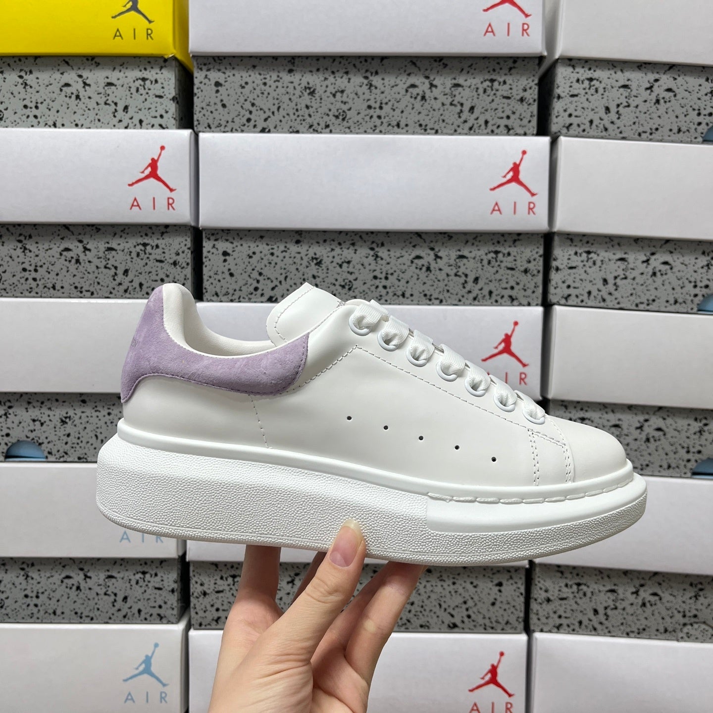Alexander McQueen Light Purple Drip Sneakers