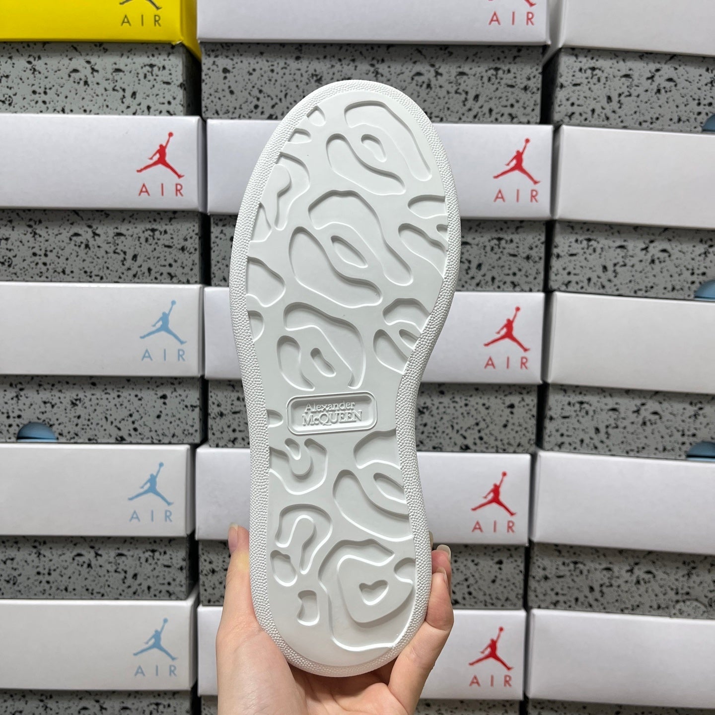 Alexander McQueen Light Blue Drip Sneakers