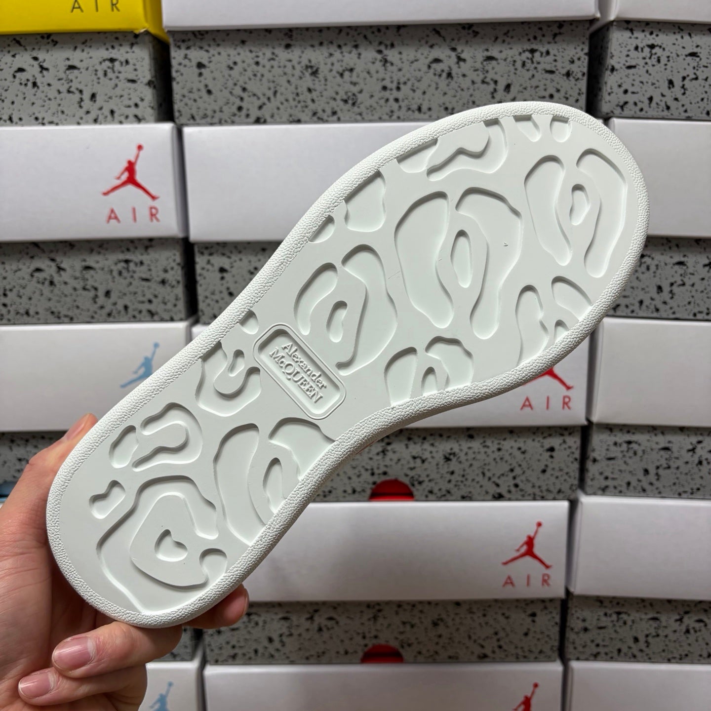 Alexander McQueen Turtle White Drip Sneakers