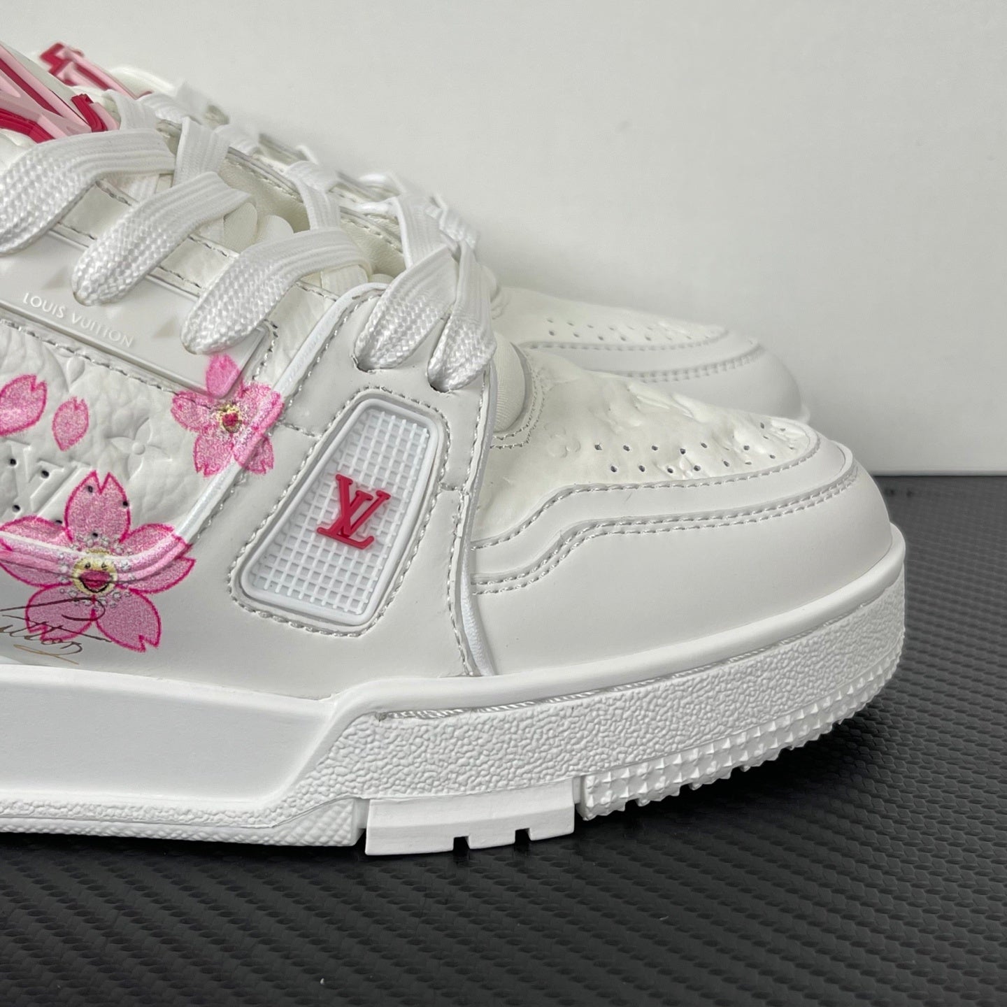Trainer White and Pink Flowers