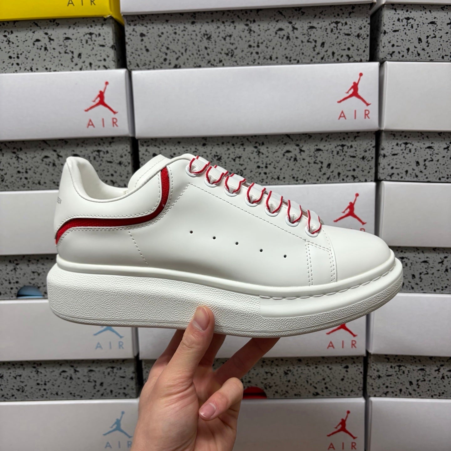 Alexander McQueen Shadow Red Drip Sneakers