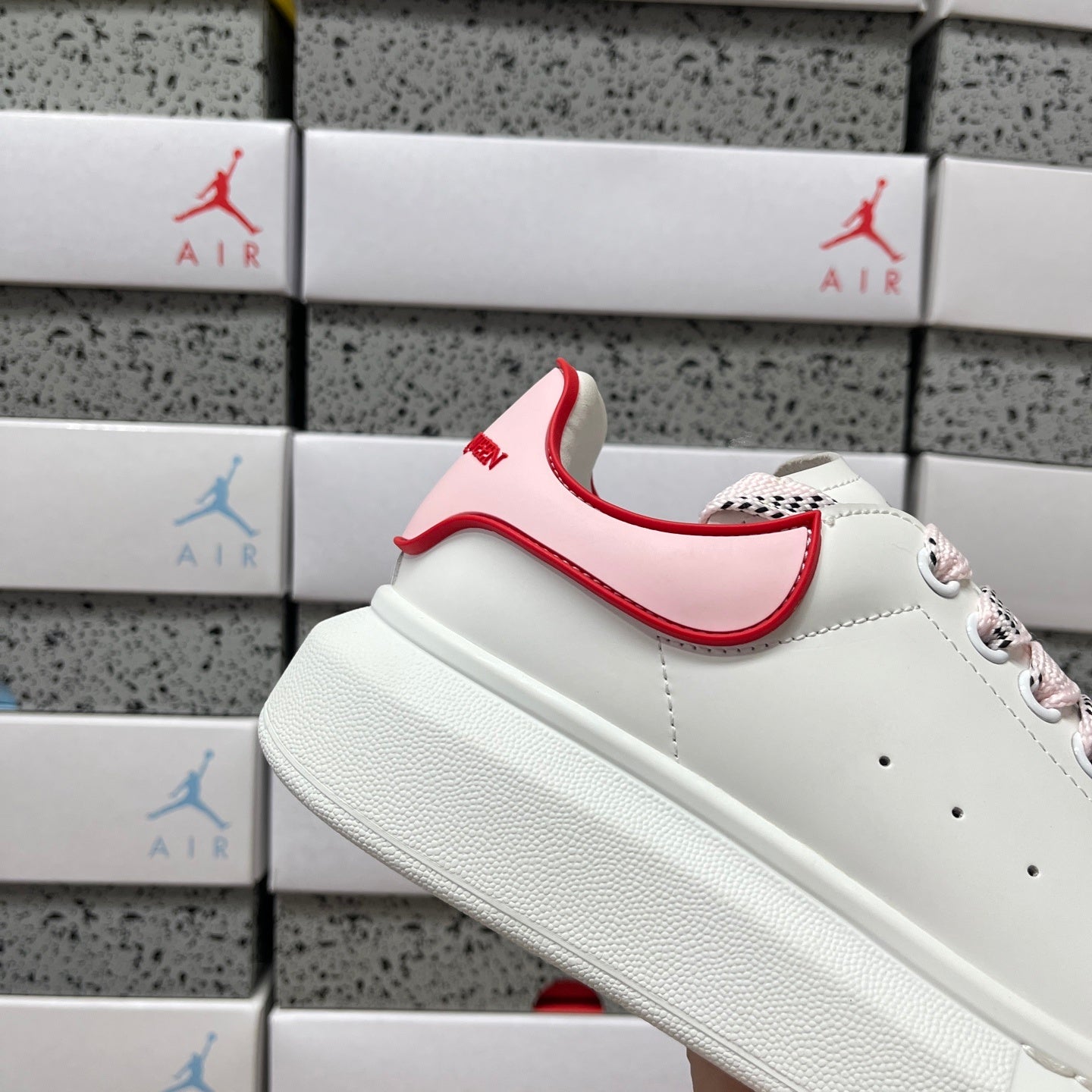 Alexander McQueen Pink & Red Drip Sneakers