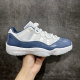 AJ11 Low Blue and White