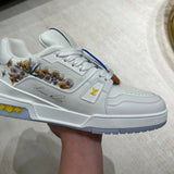 Trainer White and Flowers