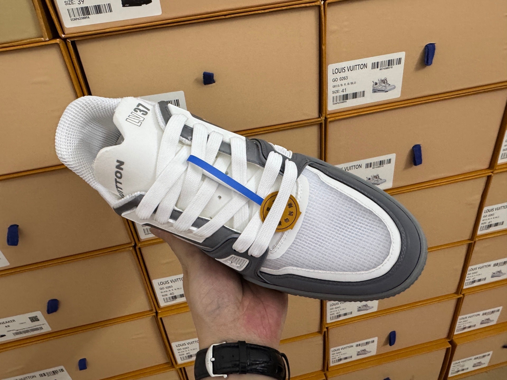 Trainer White and Grey