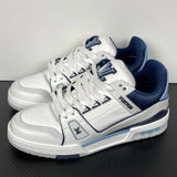 Trainer White and Dark Blue