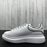 Alexander McQueen White and Black Drip Sneakers