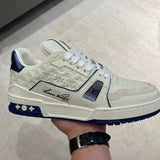 Trainer White and Blue
