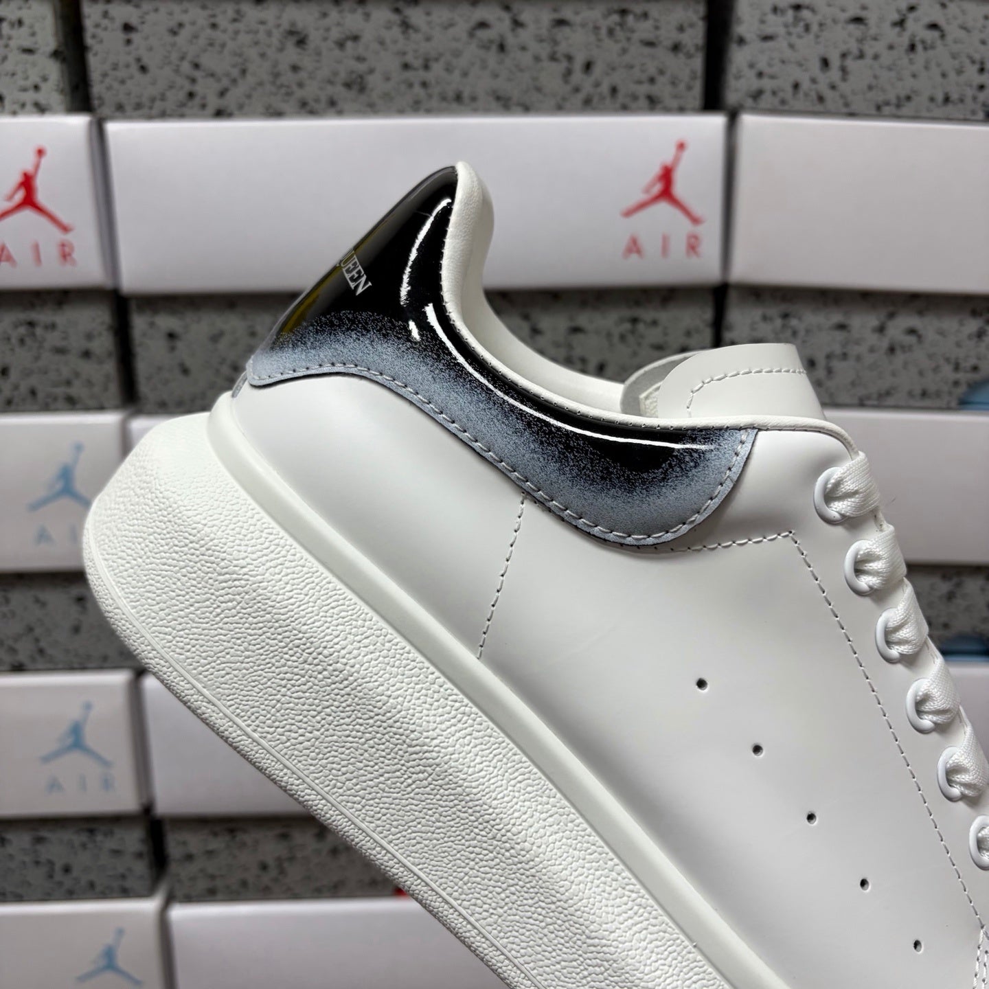 Alexander McQueen Dark Blue Steel Drip Sneakers