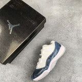 AJ11 Snake Blue
