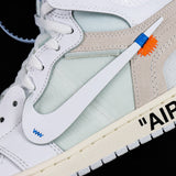 AJ1 High x Of-W White