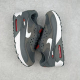 90 Iron Grey/University Red