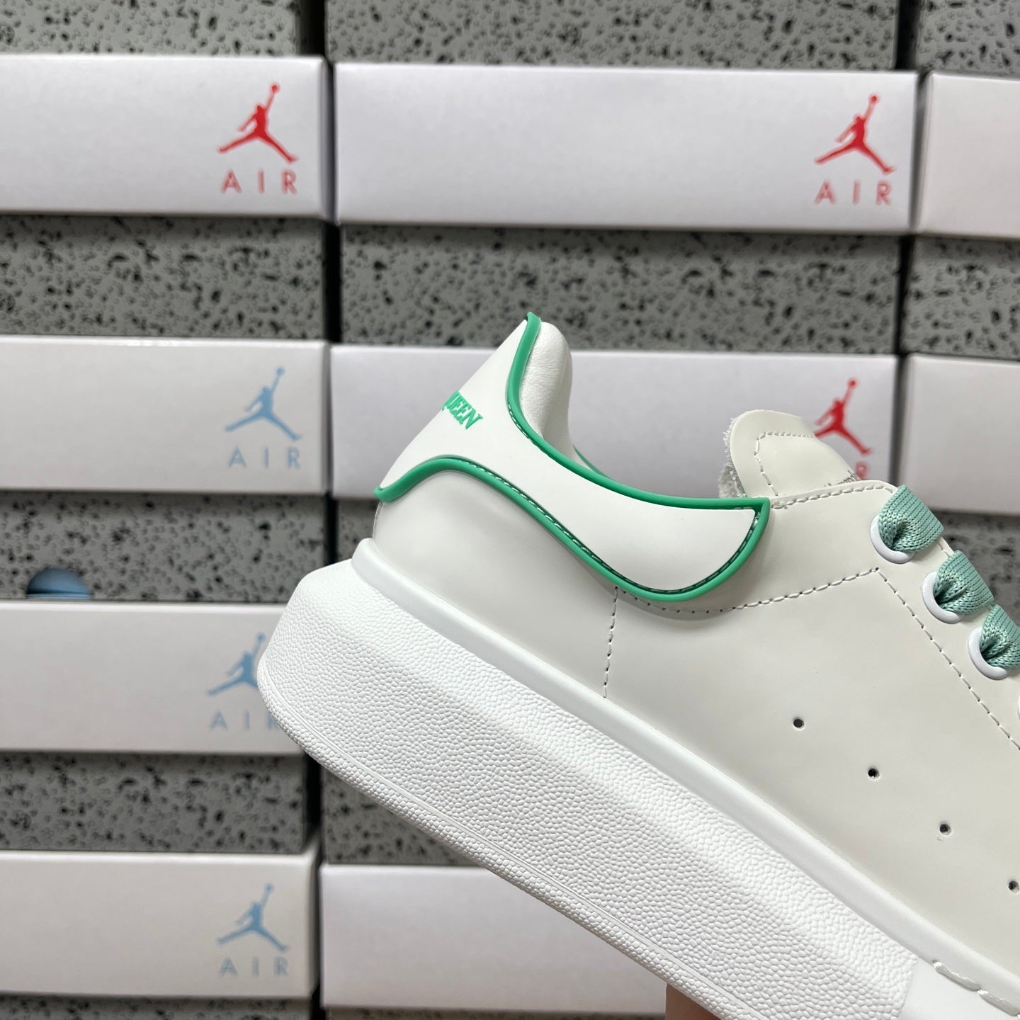 Alexander McQueen Shadow Green Drip Sneakers