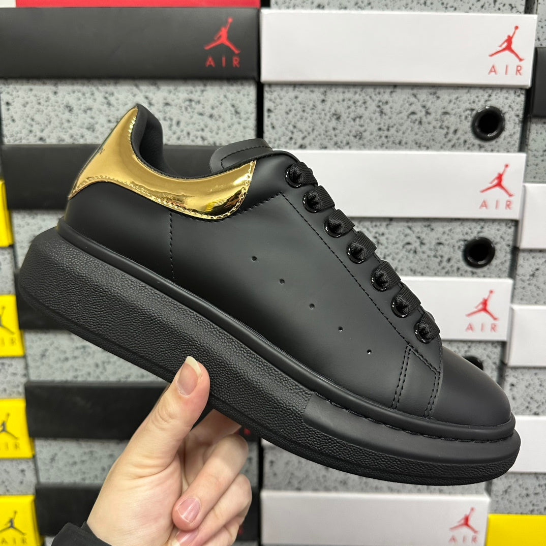 Alexander McQueen Gold Black Drip Sneakers
